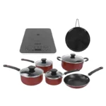 PARRILLA DE INDUCCION+COMAL+BATERIA 5PZAS