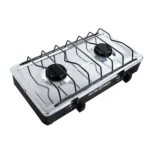 PARRILLA DE GAS 2 QUEM A/INOX NEGRO ALFAMEX