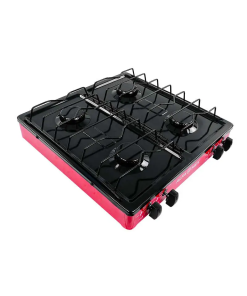 PARRILLA DE GAS 4 QUEM ESMALTADA ROJO ALFAMEX