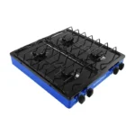 PARRILLA DE GAS 4 QUEM ESMALTADA AZUL ALFAMEX