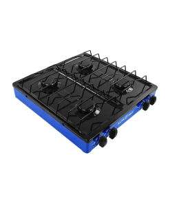 PARRILLA DE GAS 4 QUEM ESMALTADA AZUL ALFAMEX