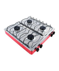 PARRILLA DE GAS 4 QUEM A/INOX ROJO ALFAMEX