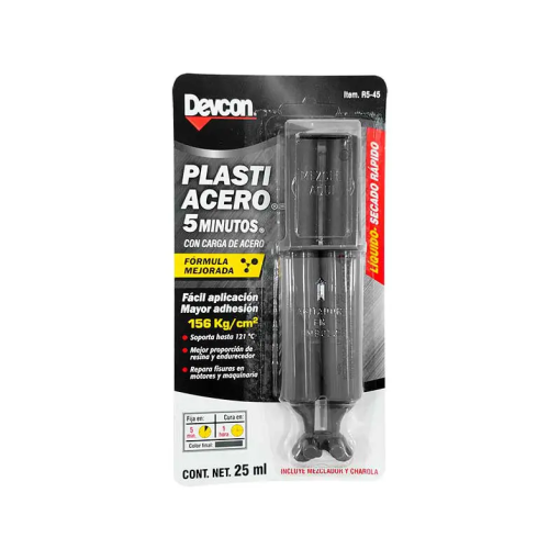 ADHESIVO PLASTIACERO 25 ML LIQUIDO 5 MIN DEVCON