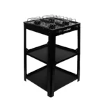 PARRILLA DE GAS 4 QUEM PORCELANIZADA NEGRO ARMABLE