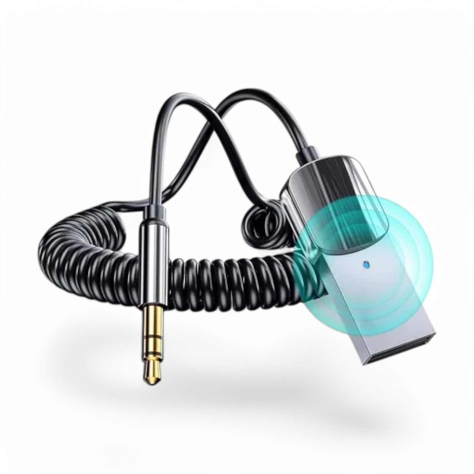 Receptor USB Bluetooth 5.1 con Conector Aux 3.5 Pauto, Conexión Rápida y Estable - Código: RB-USB5