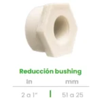 Reducción Bushing Conekta 2 a 1" - Diseño Compacto y Funcional - rb10 - Compatible con Sistemas de Gran Escala