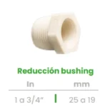 Reducción Bushing Conekta 1 a 3/4" - Reducción Compacta y Funcional - rb3 - Perfecta para Sistemas Comerciales
