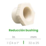 Reducción Bushing Conekta 1 1/4 a 1" - Diseño Compacto y Resistente - rb6 - Perfecta para Proyectos Industriales