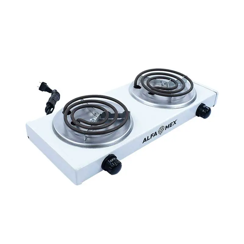 PARRILLA ELECTRICA 2 QUEM 127V BLANCO C/TERMOSTATO