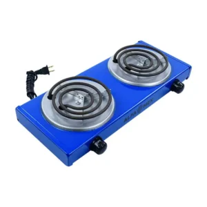 PARRILLA ELECTRICA 2 QUEM 127V AZUL C/TERMOSTATO