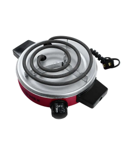 PARRILLA ELECTRICA 1 QUEM 127V ROJO C/TERMOSTATO