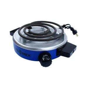 PARRILLA ELECTRICA 1 QUEM 127V AZUL C/TERMOSTASTO