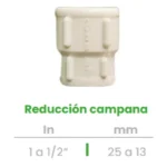 Reducción Campana Conekta 1 a 1/2" - Solución Compacta y Precisa - rc2 - Perfecta para Uso Residencial