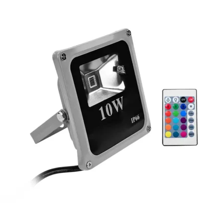 REFLECTOR DE LED 10 W. MULTICOLOR NO HAY