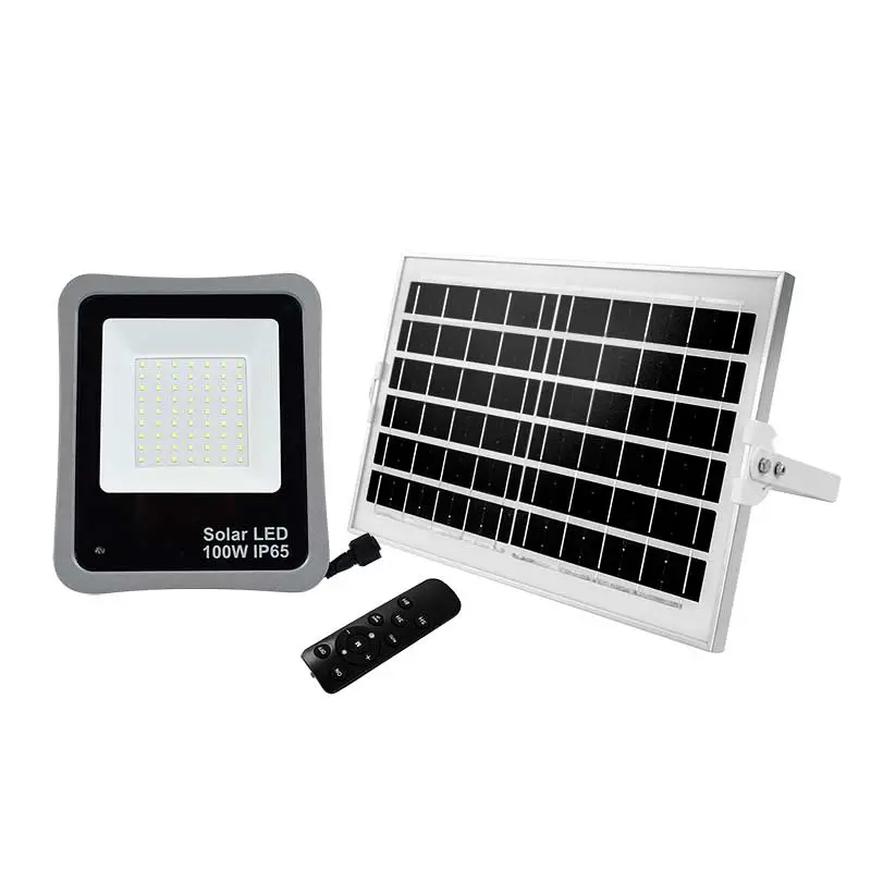 REFLECTOR DE LED SOLAR 100W IP65 PANEL SOLAR NO