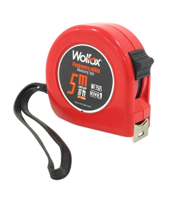 FLEXOMETRO 5 MTS  ROJO