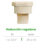 Reducción para Regadera Conekta 1 a 1/2" - Solución Robusta y Precisa - rr2 - Ideal para Instalaciones Domésticas