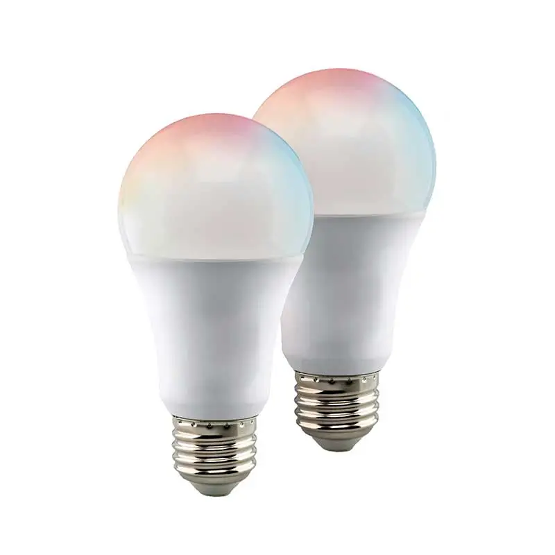 FOCO 9.0W TIPO.A19 LED RGB/BL E26 INTELIG 2PZS