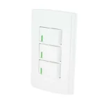 APAGADOR TRIPLE C/PLACA BLANCA SANTUL ROMANA