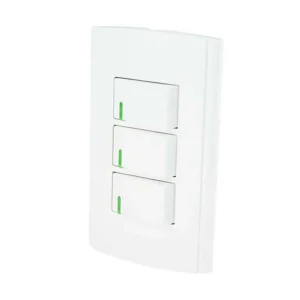 APAGADOR TRIPLE C/PLACA BLANCA SANTUL ROMANA