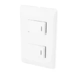APAGADOR DOBLE C/PLACA BLANCA ITALIANA SANTUL