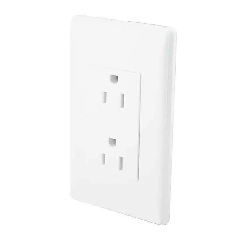 CONTACTO DOBLE ATERRIZADO C/PLACA BCA ITALIANA