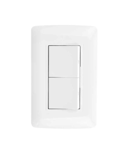 APAGADOR DOBLE TOSCANAC/PLACA