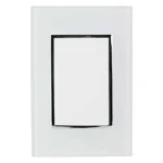 PLACA ARMANDA APAGADOR SENCILLO BLANCO VENECIA
