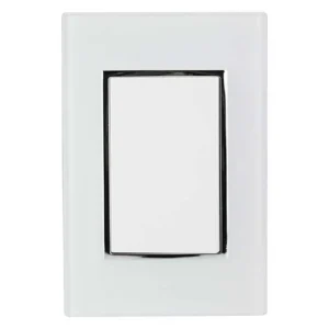 PLACA ARMANDA APAGADOR SENCILLO BLANCO VENECIA
