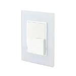 PLACA ARMADA APAGADOR DOBLE BLANCO VENECIA