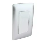 PLACA APAGADOR SENCILLO SILVER