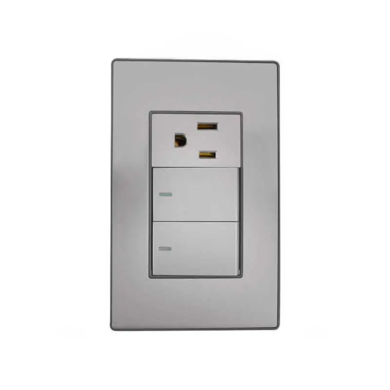 PLACA ARMADA CONTACTO Y APAGADOR DOBLE CORDOBA