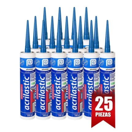 SILICON ACRILICO ACRILASTIC ALUMINIO 300 ML -1CAJA