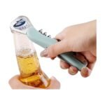 Sacacorchos Multifuncional 4 en 1 de Acero Inoxidable, Ideal para Vino, Cerveza y Más, Alta Durabilidad destapador