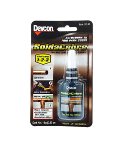 SOLDADURA EN FRIO P/COBRE 10 G BOTE DEVCON