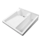 LAVADERO PLASTICO DE 60X60CM CON TANQUE P/EMPOTRE
