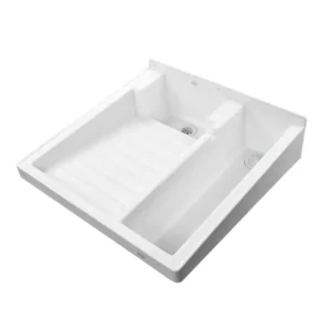 LAVADERO PLASTICO DE 60X60CM CON TANQUE P/EMPOTRE