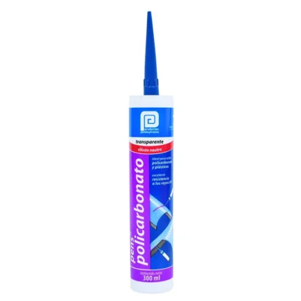 SILICON NEUTRO TRANS. 300 ML.POLICARBONATO SMN1T30