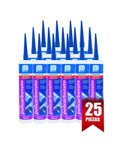 SILICON NEUTRO TRANS. 300 ML.POLICARBONATO - 1CAJA