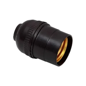 SOQUET SENCILLO BAQUELITA  ALUMINIO CAFE BLISTER