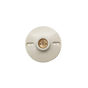 SOQUET DE BAQUELITA REDONDO 4" MARFIL KLEY