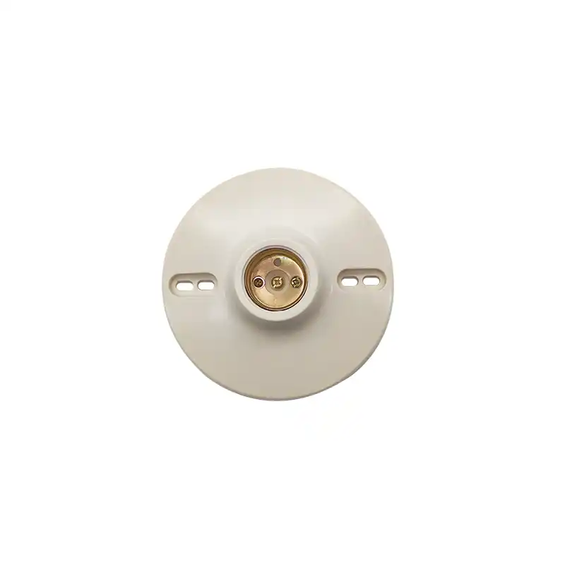 SOQUET DE BAQUELITA REDONDO 4" MARFIL KLEY