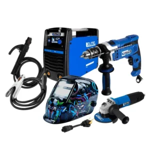 SOLDADORA INV 110/220V+TALADRO+ESMER+CARE