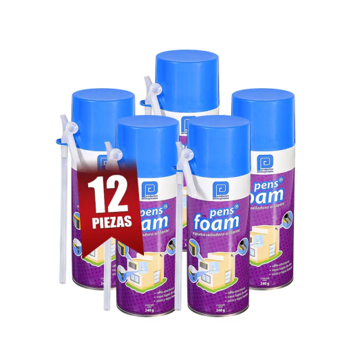 ESPUMA DE POLIURETANO 350ML KIT 12PZ