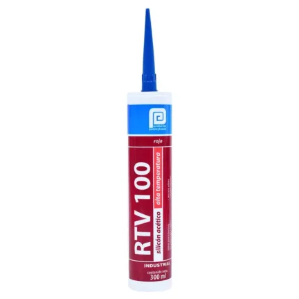 SILICON RTV100 ROJO CARTUCHO 300 ML.             *