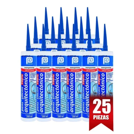 SILICON 100% ARQUITECTONICO TRANS. 280 ML - 1CAJA