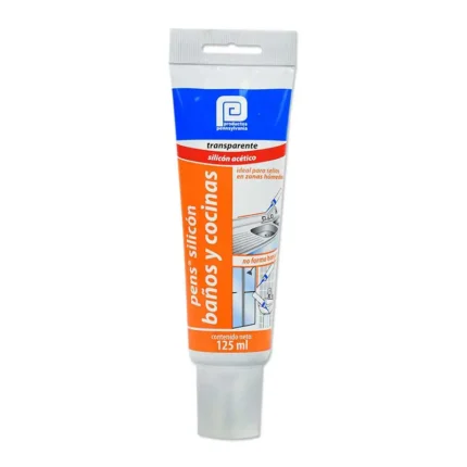 SILICON BAÑOS Y COCINA 125ML TRANSPARENTE*