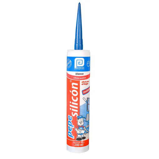 SILICON PEPE BLANCO  280 ML.  U/GRAL
