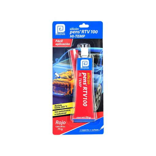 SILICON RTV100 ROJO  TUBO  75 GRS