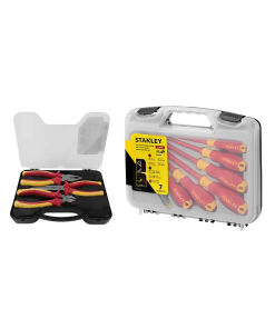 JUEGO DE DESARMADORES ASILADOS 7PZ -1000V +3PINZAS